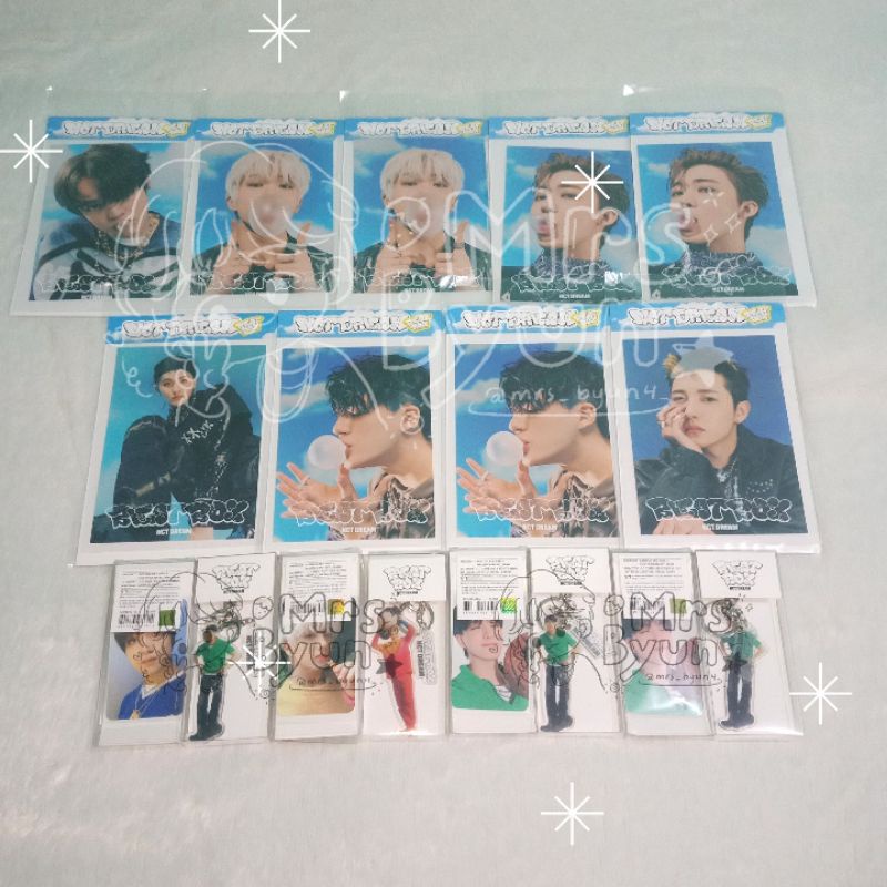 Jeno Beatbox NCT Dream MD Postcard Hologram PC set + Acrylic keyring PC set