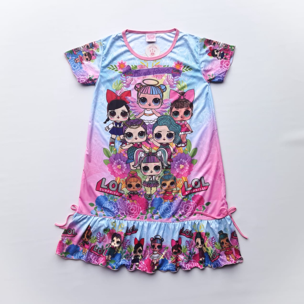 CUCI GUDANG DASTER ANAK JUMBO (SIZE S) / DASTER ANAK JUMBO GAMBAR FROZEN LOL SURPRISE LITTLE PONY