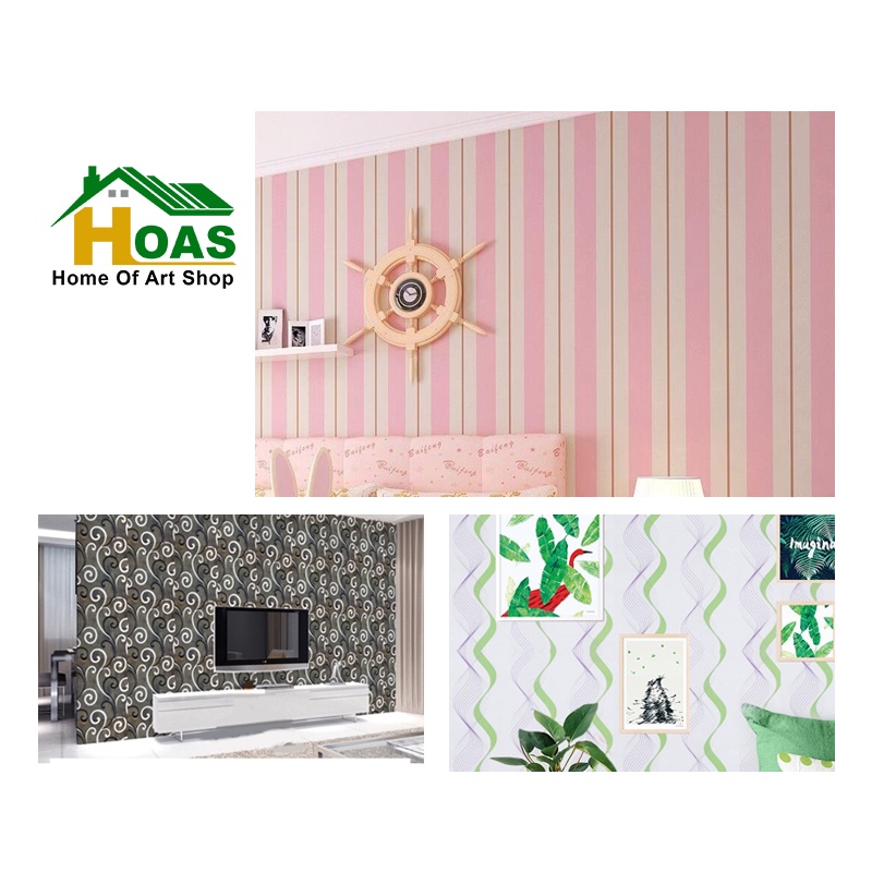 Hoas Stiker Dinding Wallpaper Premium PVC Walpaper Sticker Dinding Motif Nature Size 45Cm X 8m Bahan