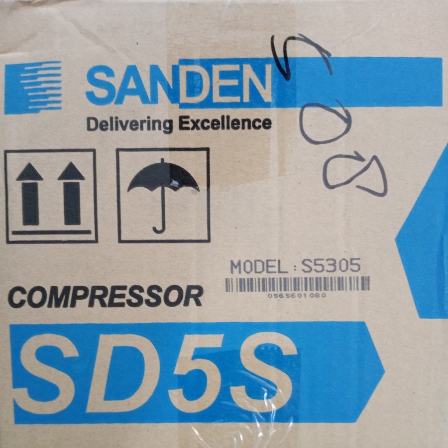 Compressor Kompresor AC Mobil SANDEN SD508 / SD 508/ SD5H14 - 12 Volt ASLI SANDEN