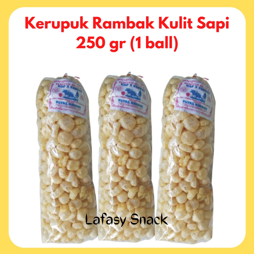 

[LAFASY SNACK] 250 GR KERUPUK RAMBAK/KULIT SAPI/DOROKDOK/SNACK KILOAN/GROSIR SNACK/MAKANAN RINGAN/ANEKA SNACK/CEMILAN/CAMILAN/MURAH