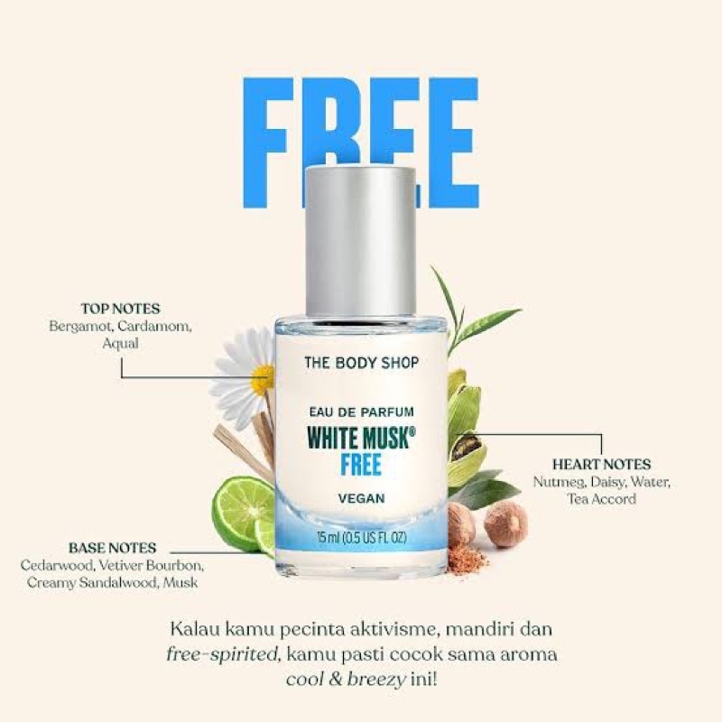 The Body Shop Body EDP White Musk Vegan 15ml
