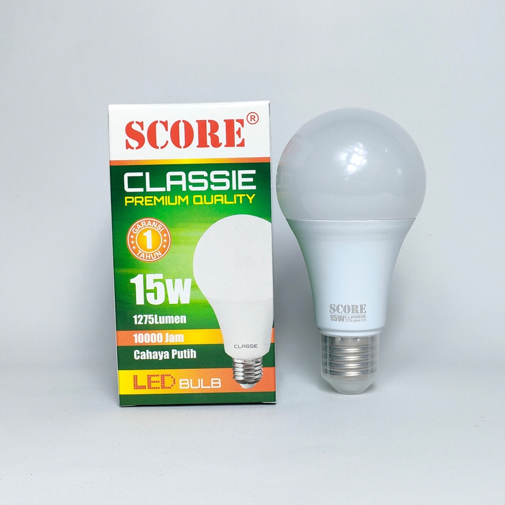 Score Classie Lampu LED Bulb 15 Watt - Cahaya Putih