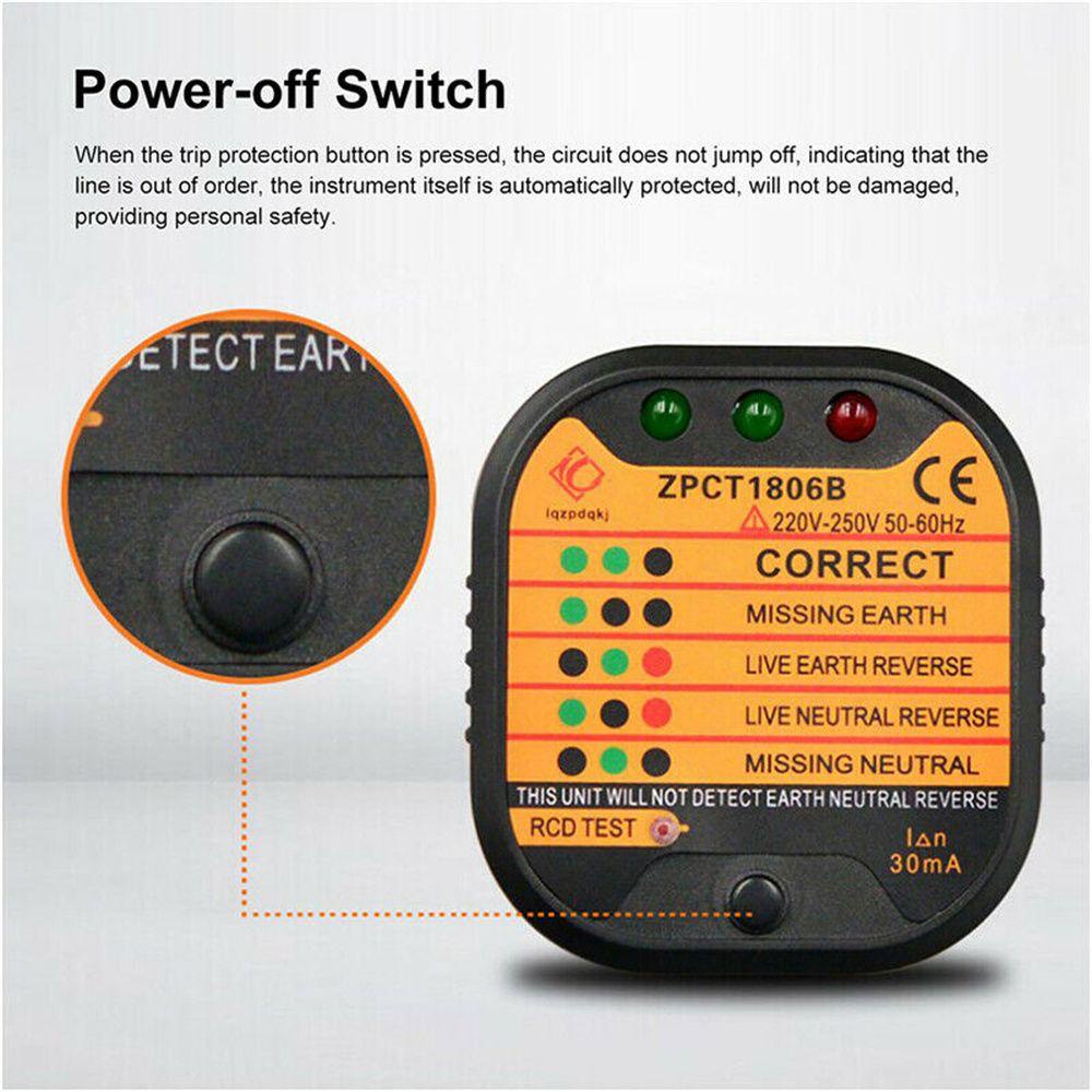 POPULAR Populer Induk Socket Tester Tahan Lama Tes Polaritas Malfungsi Listrik Cek Patahan