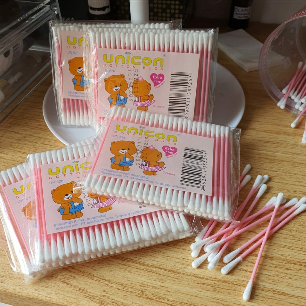 KOREK KUPING REFFIL PACK (EXTRA FINE UK KECIL ) COTTON BUD DEWASA BAYI ISI 50 BATANG PACKING PLASTIK