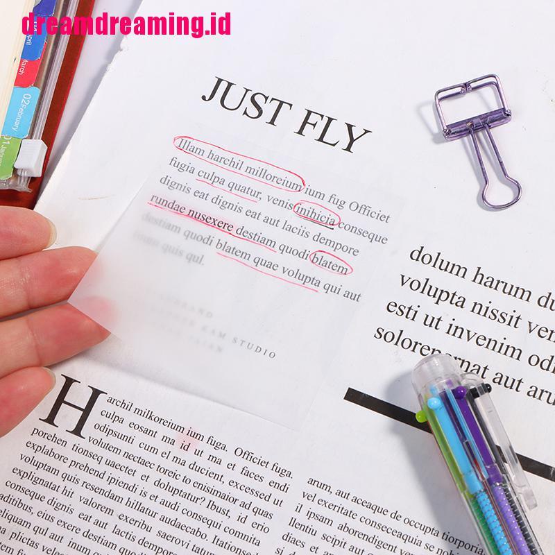 Dreamdreaming 50 Lembar Sticky Notes Transparan Anti Air