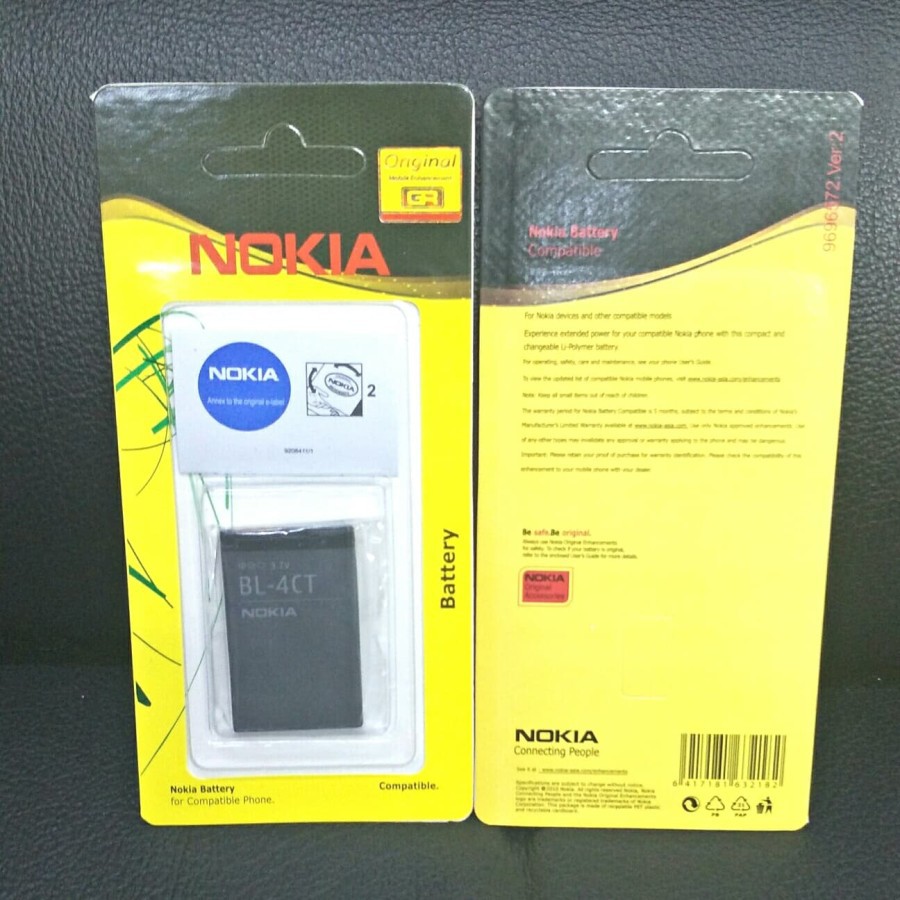 Baterai Original Nokia BL-4CT , BL4CT , 2720 Fold , 5630 , 7210 , 7230 Terjual 31