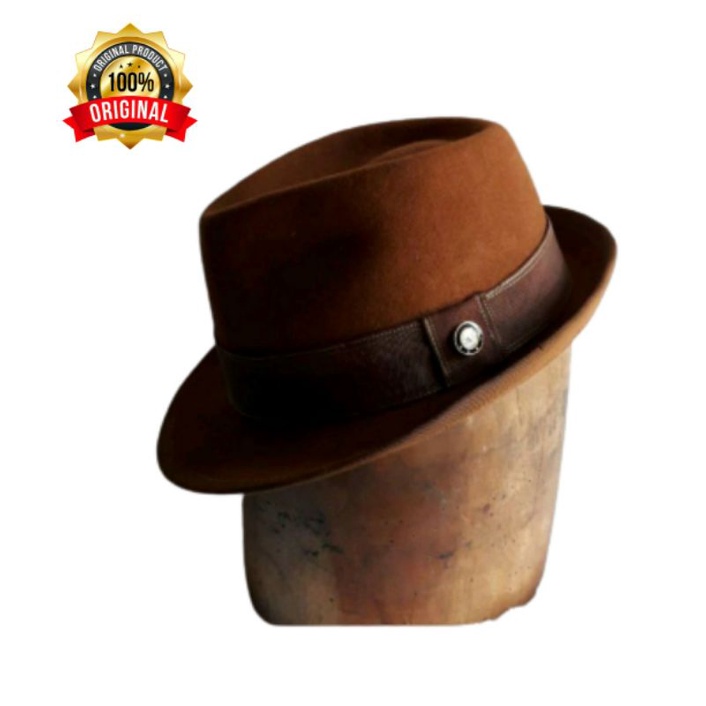 TOPI FEDORA BAHAN LAKEN IMPORT ORIGINAL THE ROLLING TOPI LAKEN PRIA IMPORT TOPI PRIA ORIGINAL