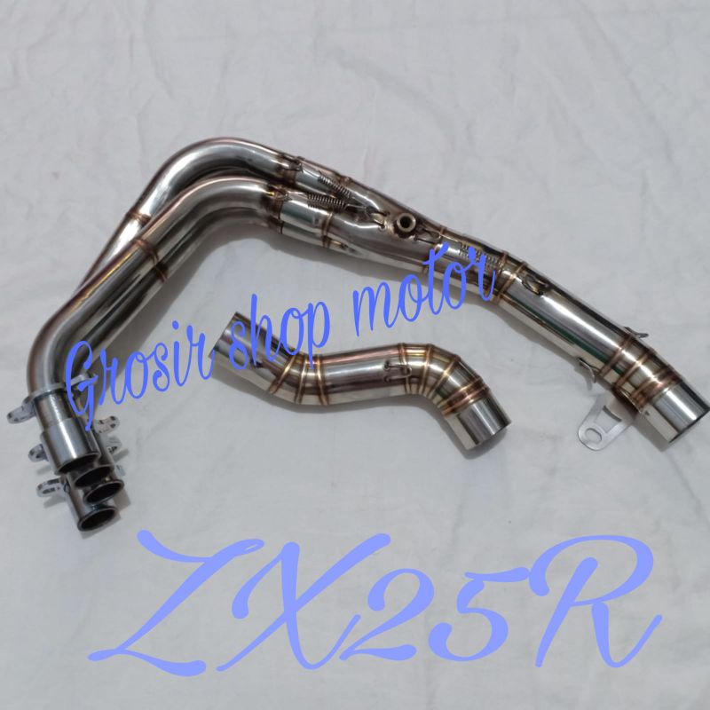 Header knalpot racing Zx25r zx 25r / leher knalpot stenlis Zx25r zx 25r - Pipa knalpot zx 25r