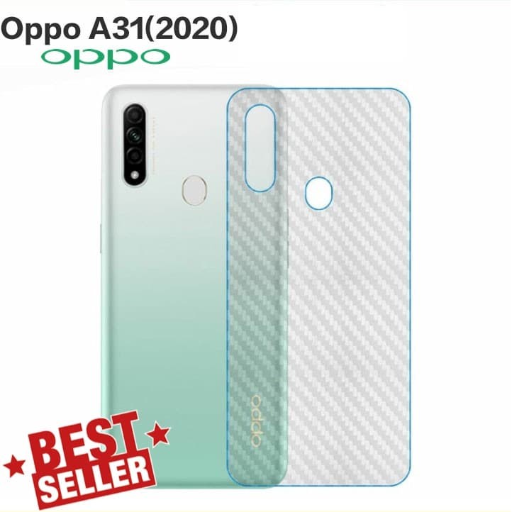 OPPO A77S A17K A17 A57 4G A31 A53 A33 A52 A92 A91 A5 2020 A9 2020 ANTI GORES BELAKANG CARBON SCREEN GUARD SKIN BACK KARBON ANTI JAMUR TRANSPARAN PELINDUNG BELAKANG