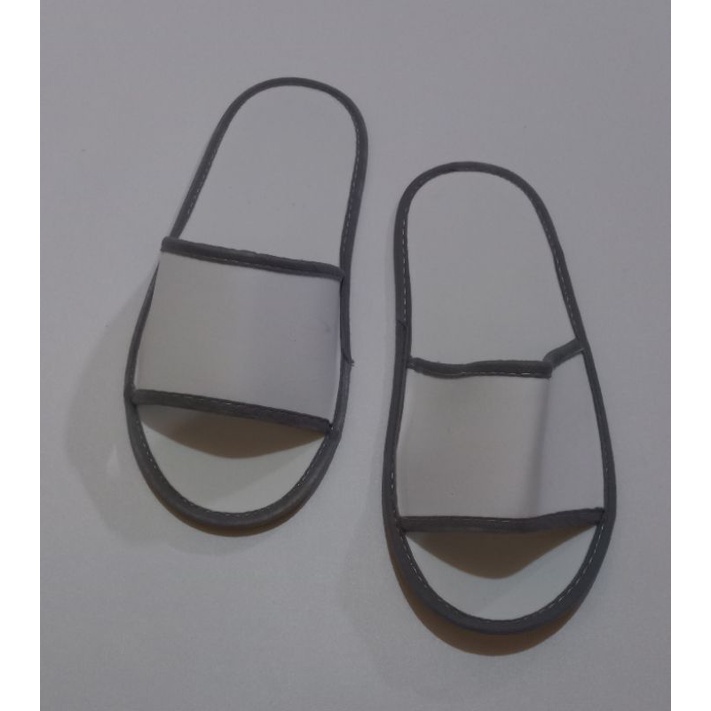 COSTUM SABLON SANDAL LANTAI /HOTEL # SLIPPERS SEPOND 4 ML MIN ORDER 100 PASANG-List abu