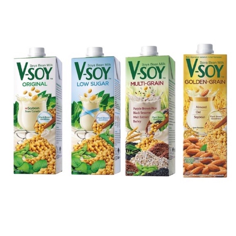

V-SOY Susu Kedelai 1000ml per pcs - All Varian