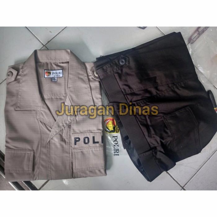 Seragam 1 Stel Baju Pdl Jatah Polri Pdlt A1 Dalmas Brimob Sabhara Ripstok