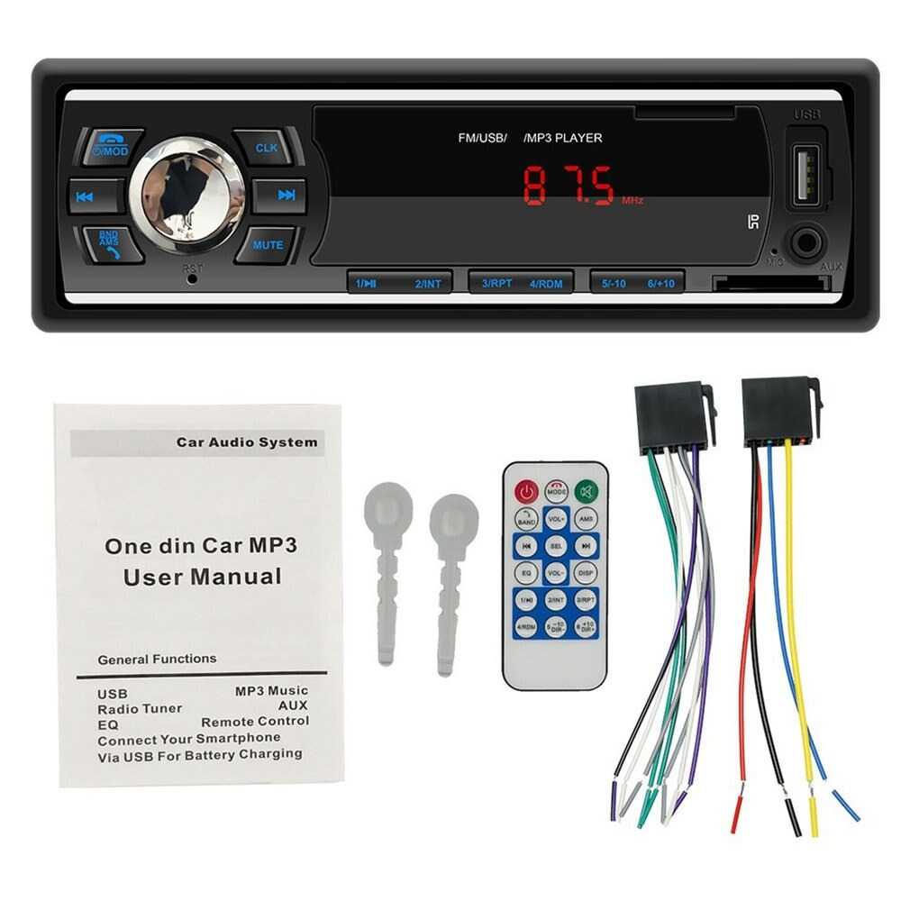 Tape Audio Mobil Multifungsi MP3 Aux TF FM Radio 1DIN SWM Support SD Card USB Tampilan LCD Hitam Elegan Berkualitas