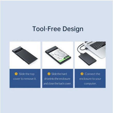 ITSTORE Orico 2521U3 HDD Enclosure 2.5 inch SATA3 SSD HDD USB3.0 Casing Harddisk Portable 252