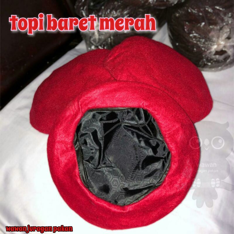 TOPI BARET WARNA, ACCESORIS PRAMUKA, TOPI PRAMUKA, TOPI BARET