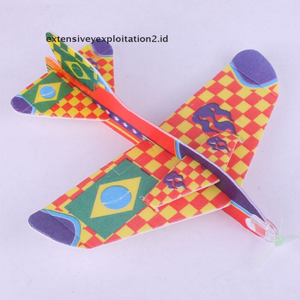 (Hotter1) Flying Glider Elastis Model Pesawat Anak-Anak