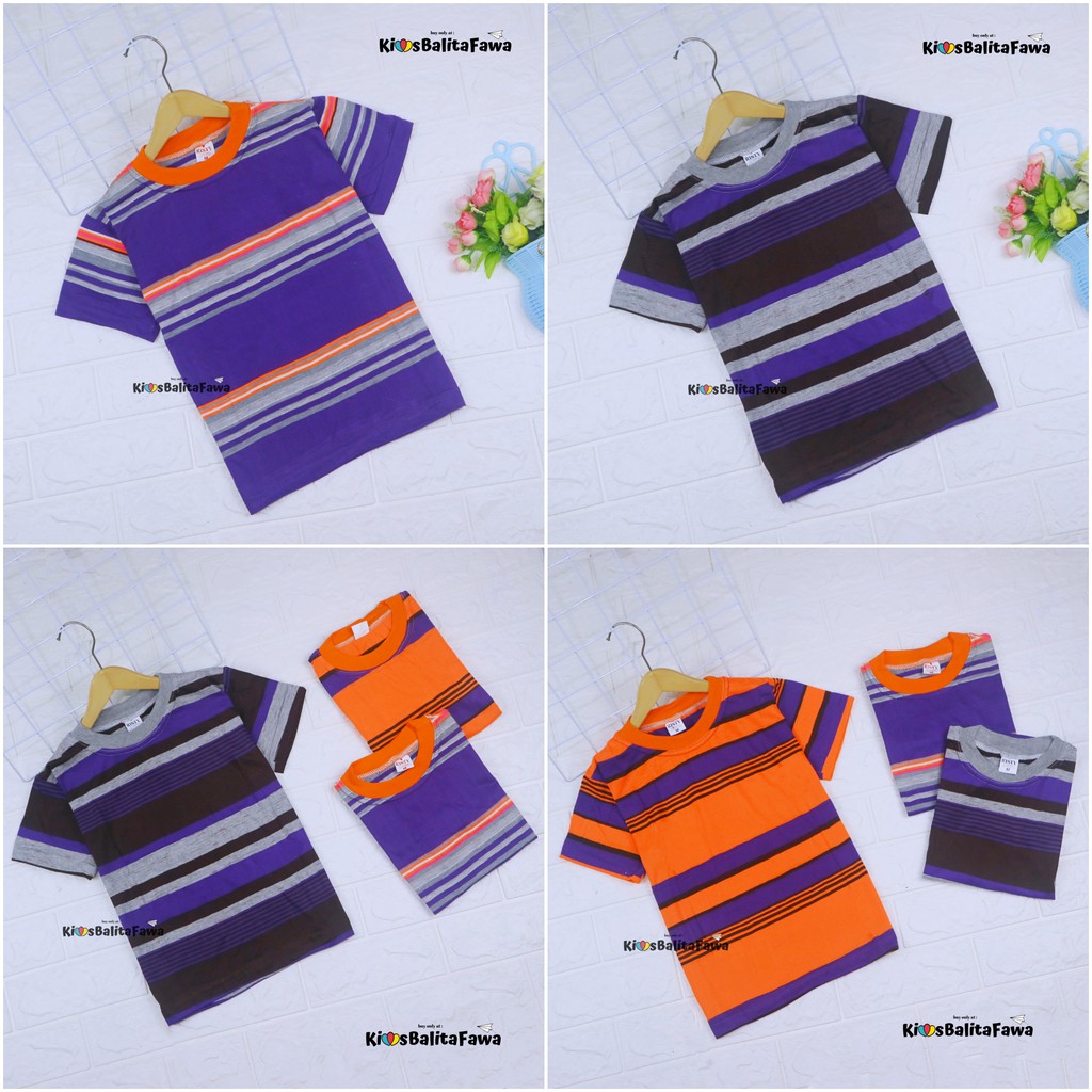 Kaos Geulis  uk 3-5 Tahun / Kaos Lengan Anak GIRL Baju Anak perempuan Salur Anak Cewe