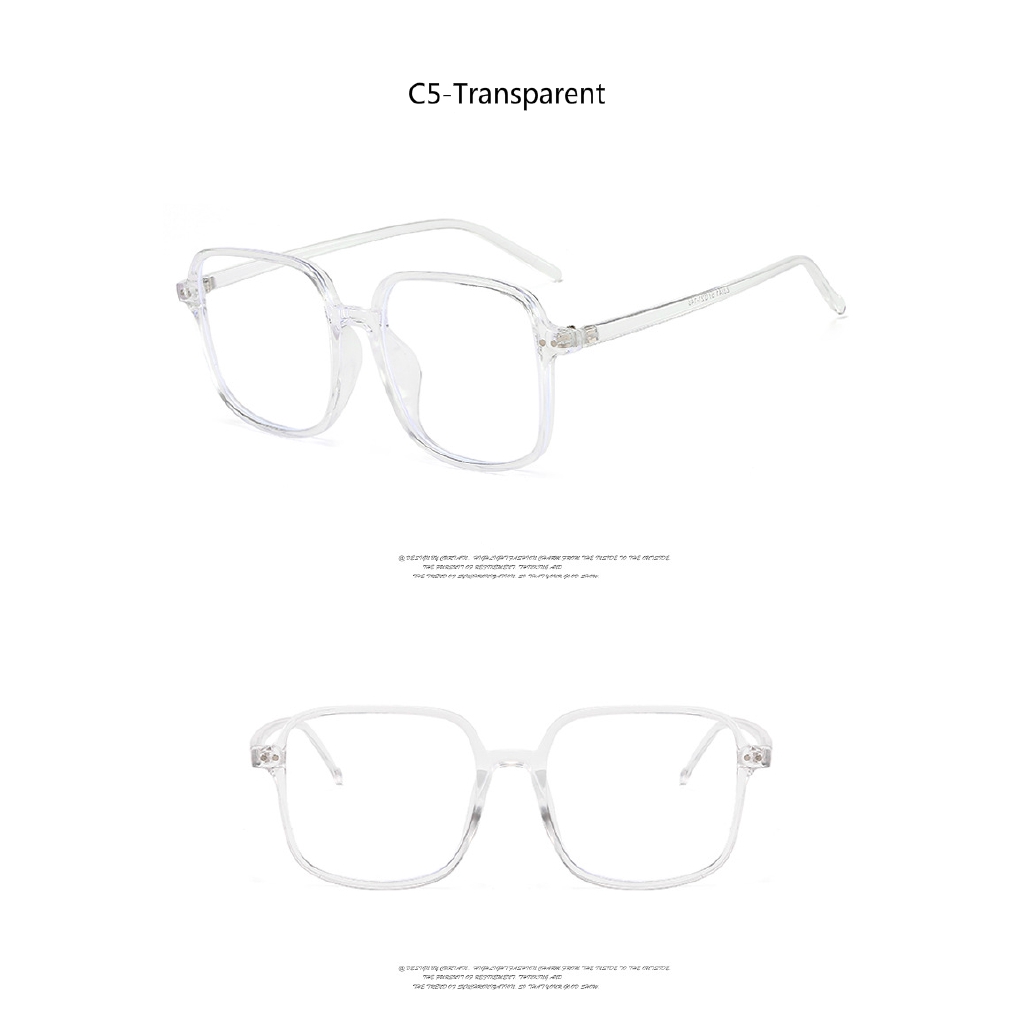 Fashion metal hinge square ins Korean men and women glasses