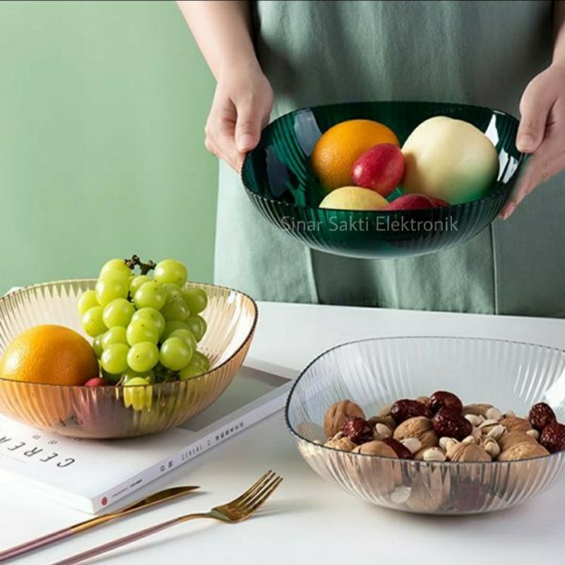 Mangkok Piring Mangkuk Buah Snack Makan Saji Makanan Sayur dari Bahan Plastik