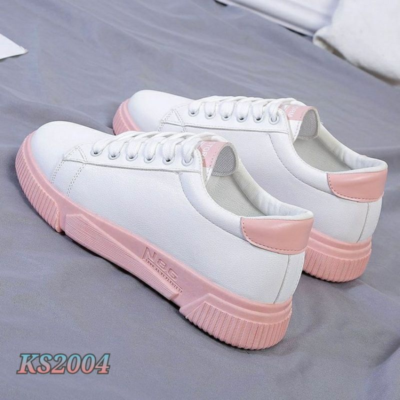 [SALE] LITTLE WHITE SNEAKERS WANITA KOREAN KS2004 IQ #Realstock