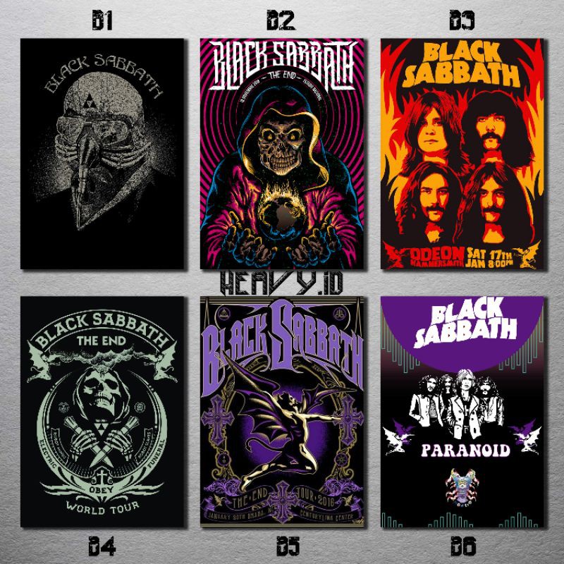 POSTER BAND A3 BLACK SABBATH