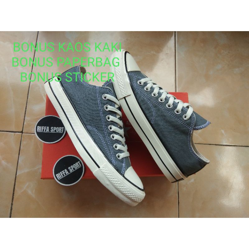 SEPATU SNEAKERS PRIA 70s XPREME FOOTWEAR - SEPATU SNEAKERS 70s GREY LOW  ORIGINAL - SEPATU SEKOLAH