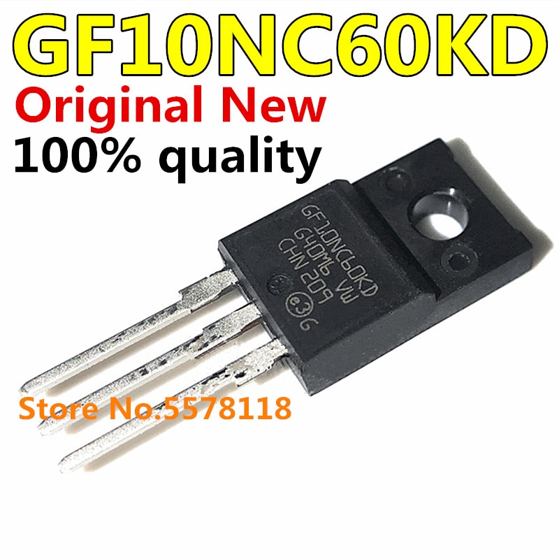 10pcs Ic Gf10Nc60Kd Stgf10Nc60Kd To-220F