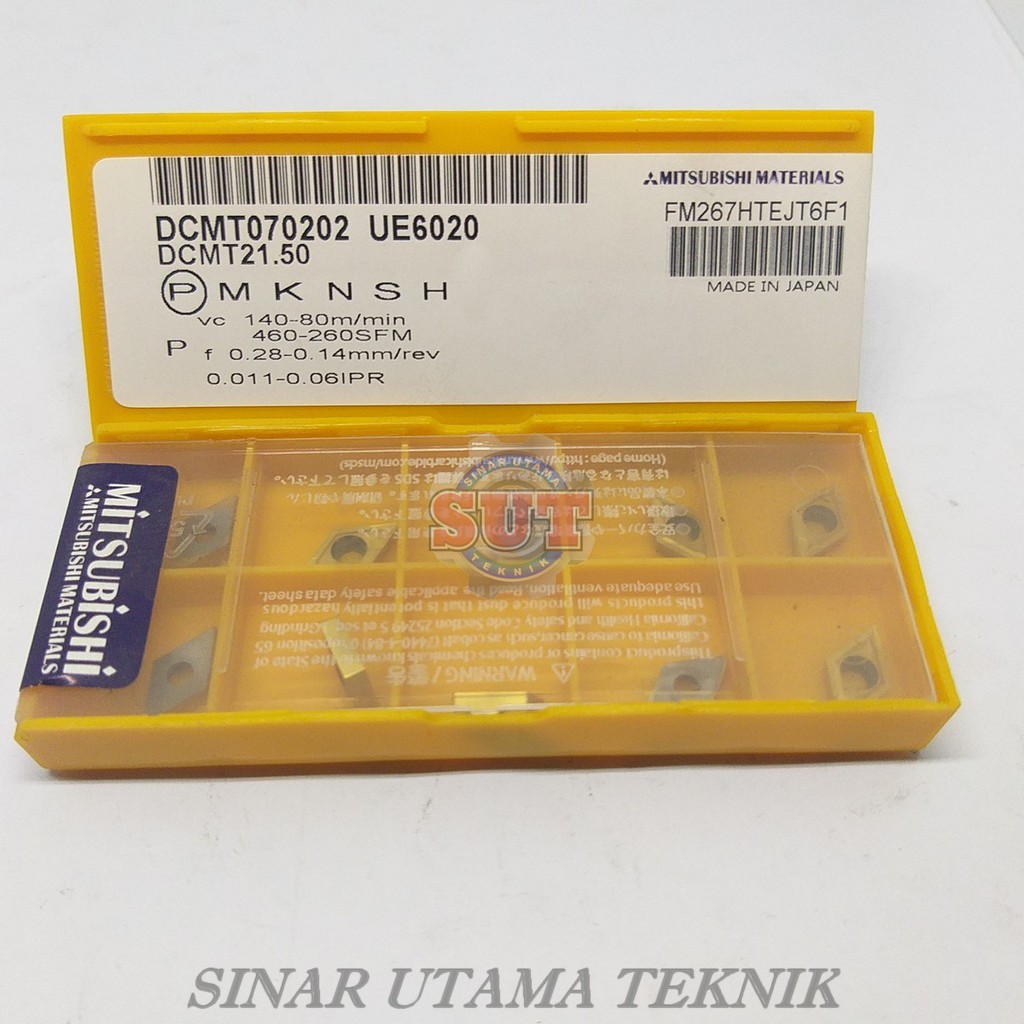 Insert DCMT 070202 DCMT 21-50 Betel Bubut Mata Bubut