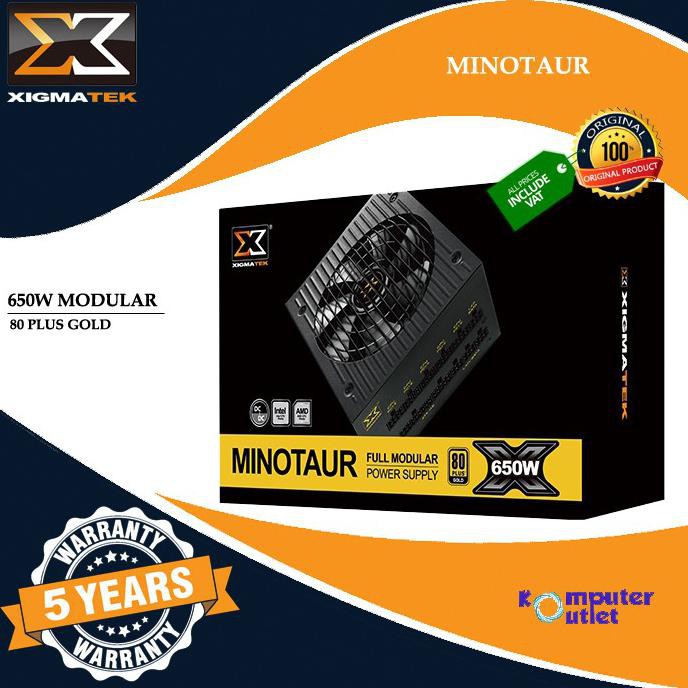 khoiri.olshop | XIGMATEK POWER SUPPLY MINOTAUR 650W - 80 PLUS GOLD MODULAR