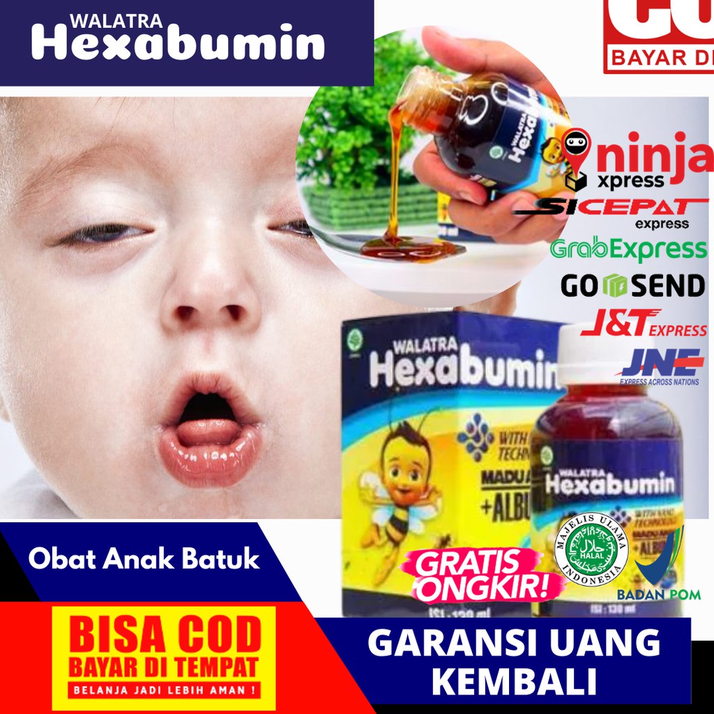Obat Anak Batuk Berdahak, Batuk Kering, Obat Anak Batuk - Madu Anak Walatra Hexabumin Asli 100%