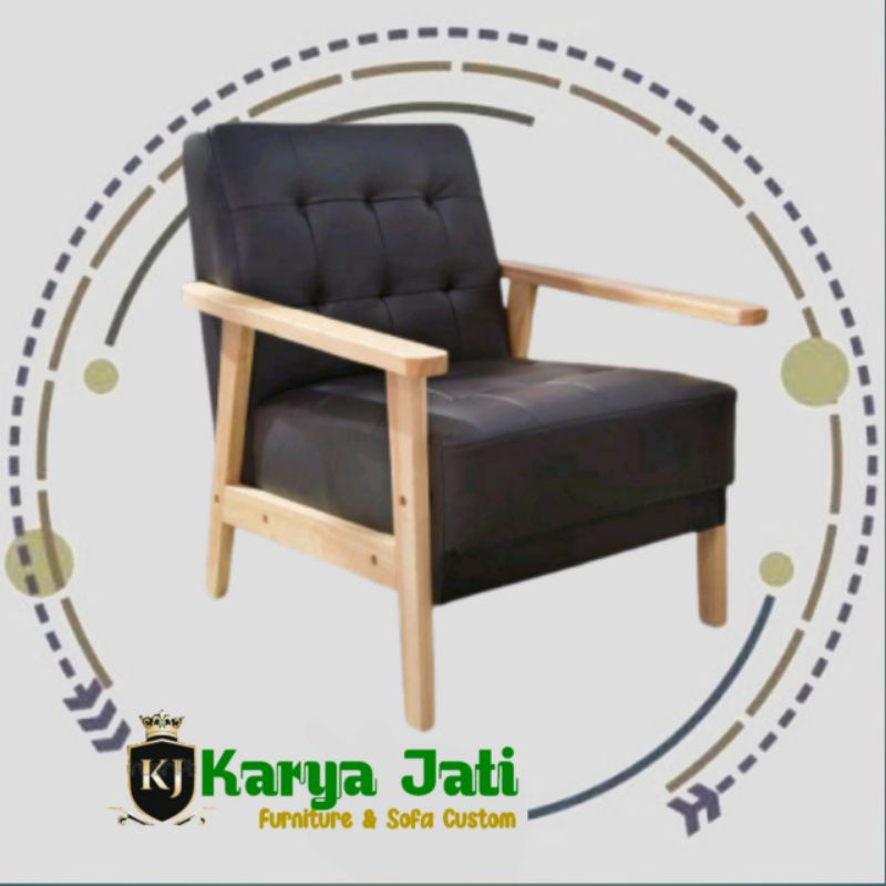 KJF Sofa Retro Seater 1 sofa ruang tamu sofa ruang tamu minimalis sofa retro minimalis, sofa retro, 