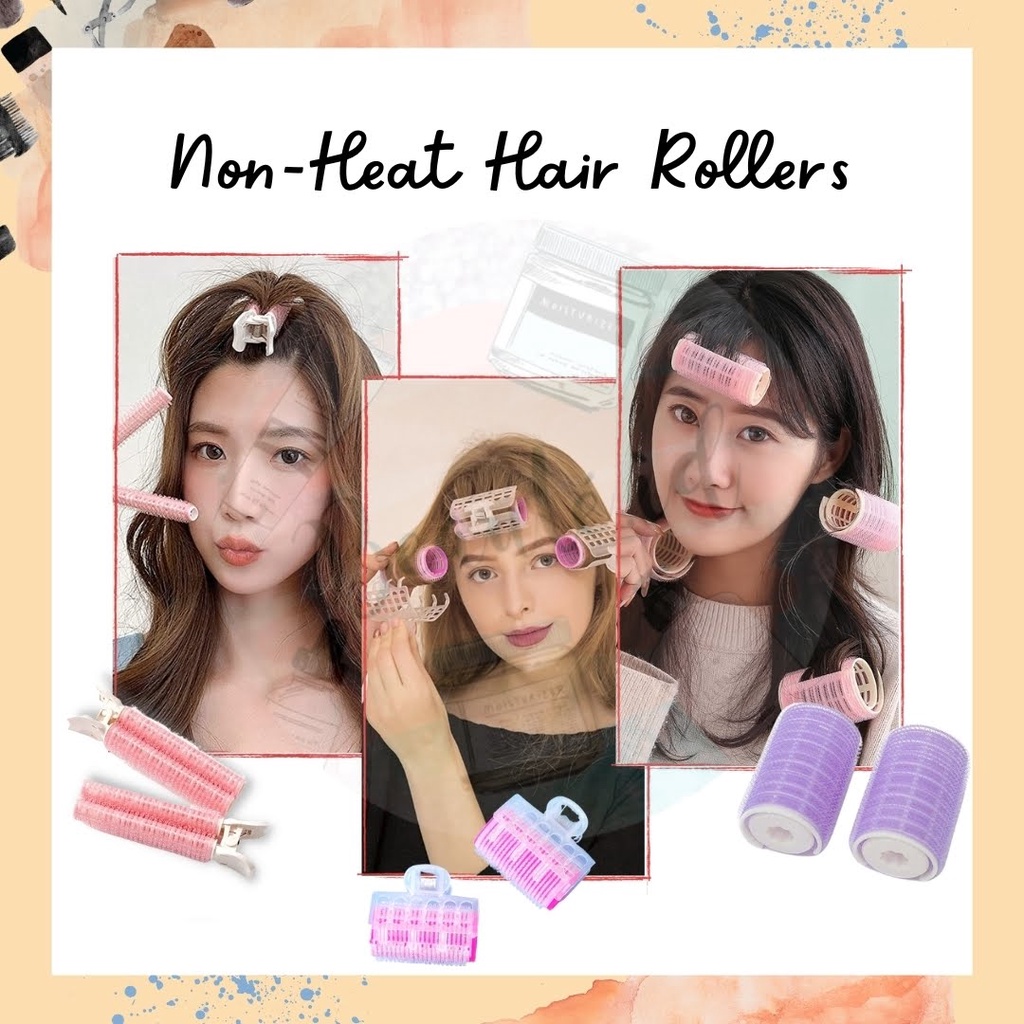 Roller Rambut Jepit Rol Velcro Untuk Poni Hair Root Clip Blow Curler Korea Menambah Volume Rambut Gulungan Kriting Rambut Alat Hair Styling Saat Catokan Heatless