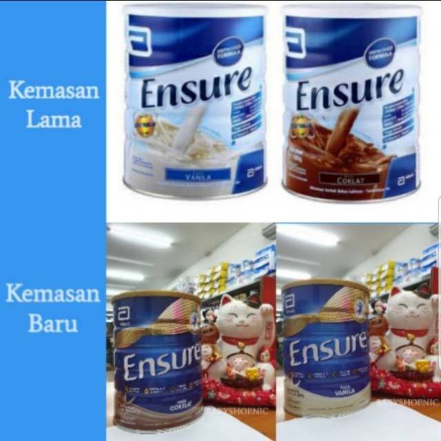 

Susu Ensure Vanilla 1000gr MURAH! Kemasan baru 900gr