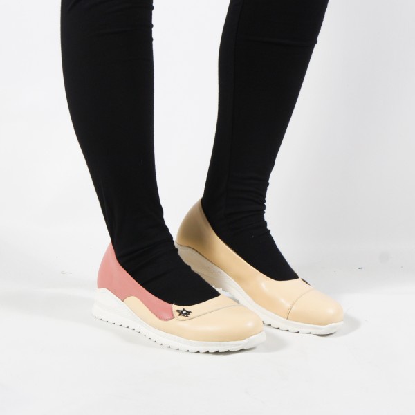 Sepatu Slip On Wanita V 3881 Brand Varka Sepatu Casual Wanita Kuliah Kerja Trendi Berkualitas - Krem Pink