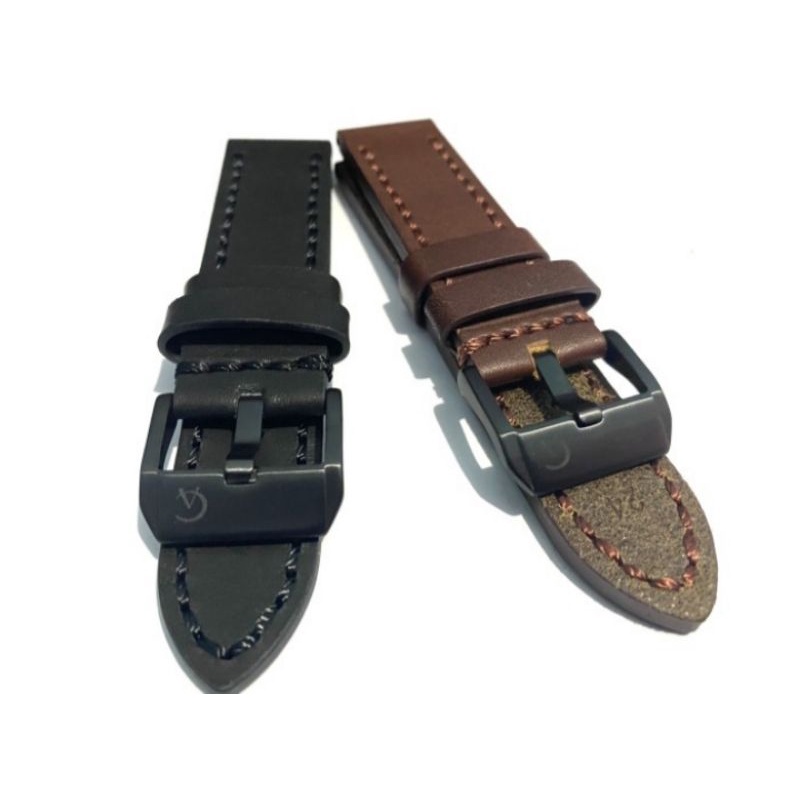 Strap Tali jam tangan kulit Alexander Christie 22 24 hitam coklat super kualiti Genune leather strap watch