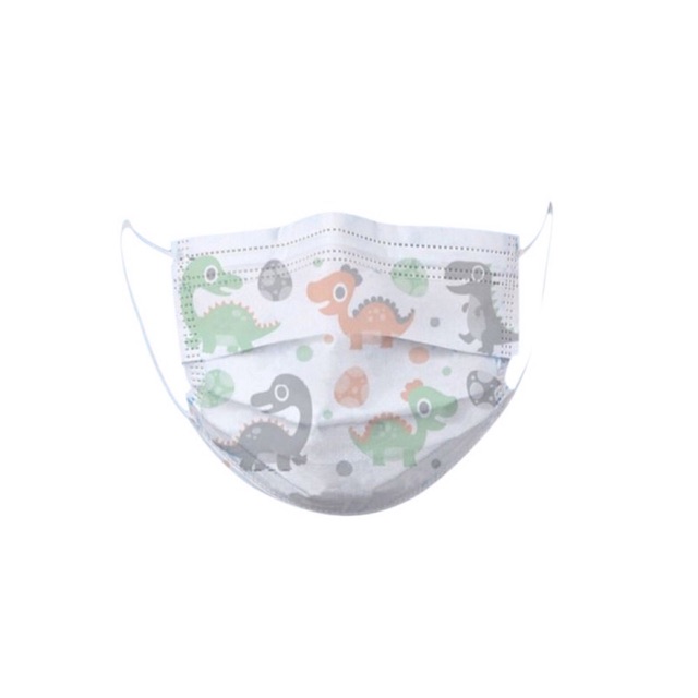 Masker Anak 3 Ply Dino Dinosaurus Panda Mickey 1pc Sekali Pakai Disposable Mask