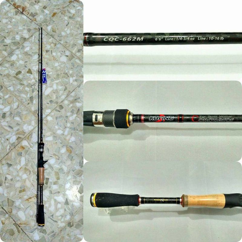 Rod casting Kuying conqueror CQC662M 16 lb tipe BC
