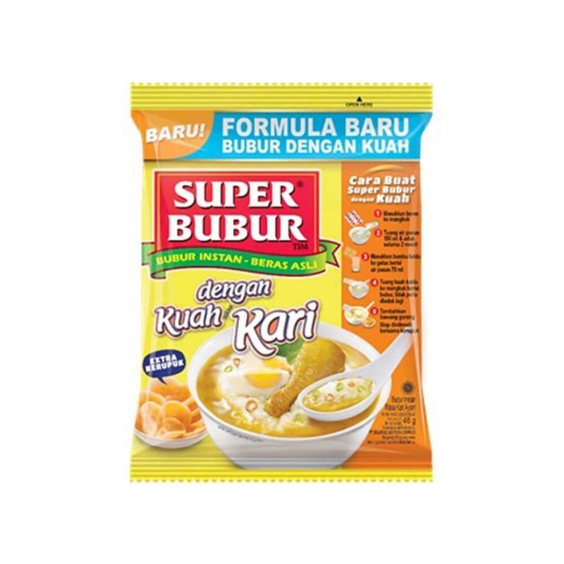 

Super Bubur Dengan Kuah Rasa Soto / Kuah Rasa Kari