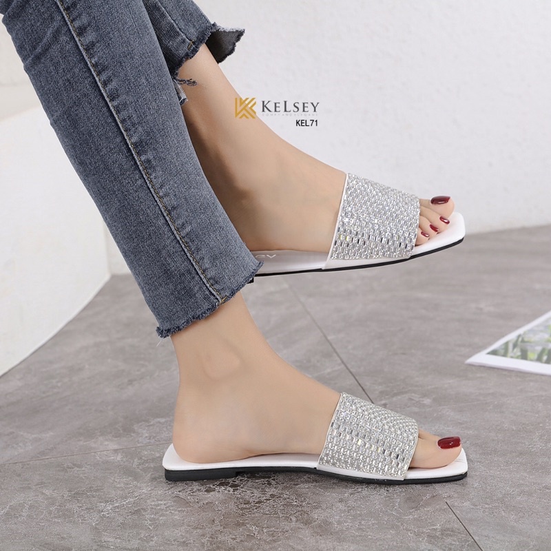 (GRATIS ALAS KAKI) NICOLE SANDAL WANITA KELSEY KEL71 SANDAL SLOP WANITA IMPORT