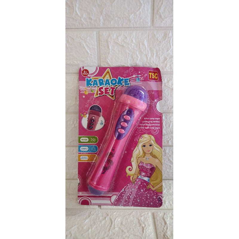MAINAN ANAK MIXROPHONE ANAK BERNYANYI BARBIE
