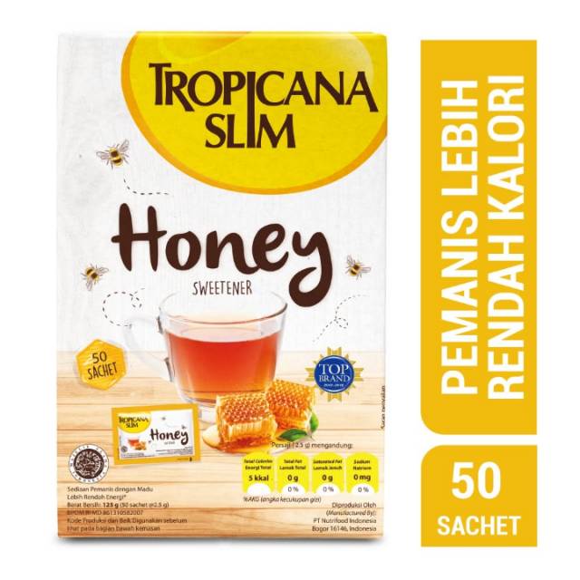 

Tropicana slim honey sweetener 50's