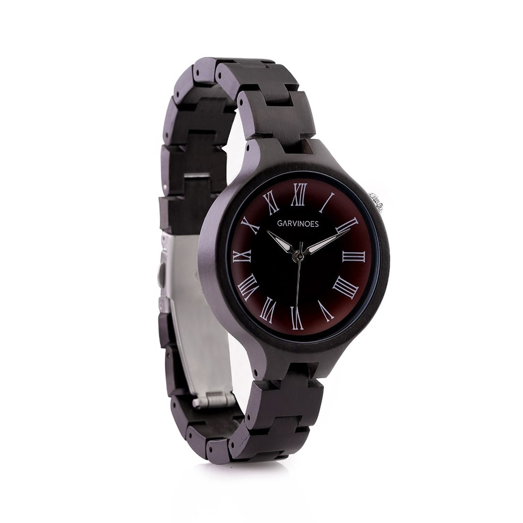 GARVINOES Avalon Red Jam Tangan Kayu Wanita 38 mm