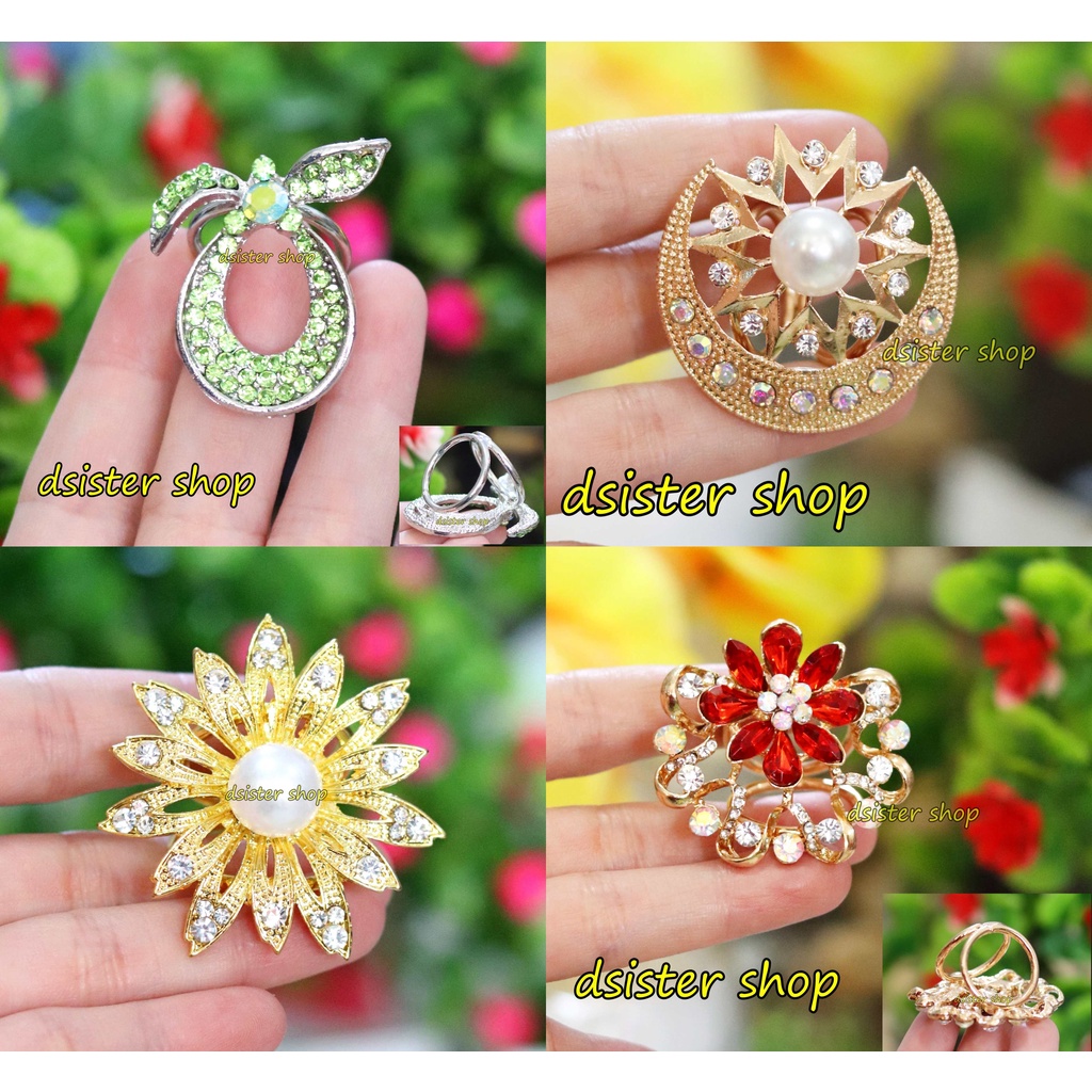 Bros Cincin Ring Bulat Part 2 PITA WARNA Aksesoris Syal Hijab Jilbab