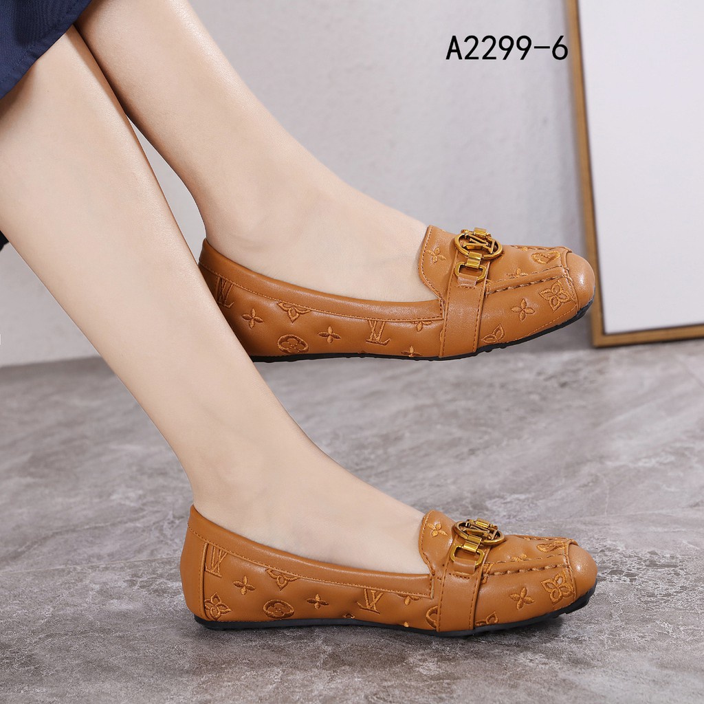 Leather Loafers Flat A2299-6