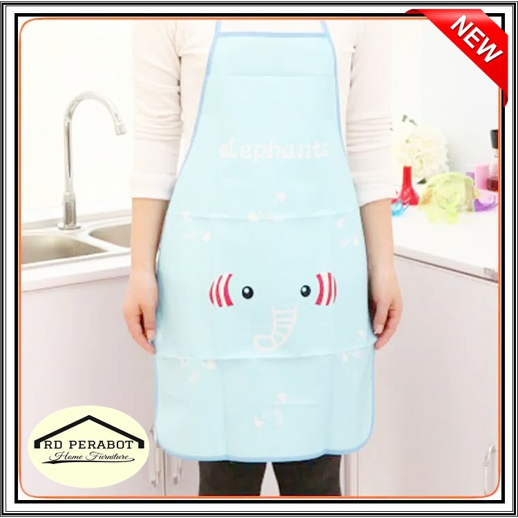 CELEMEK KARAKTER PLASTIK WATERPROOF / APRON MASAK / CELEMEK MASAK / CELEMEK KARAKTER / CELEMEK LUCU