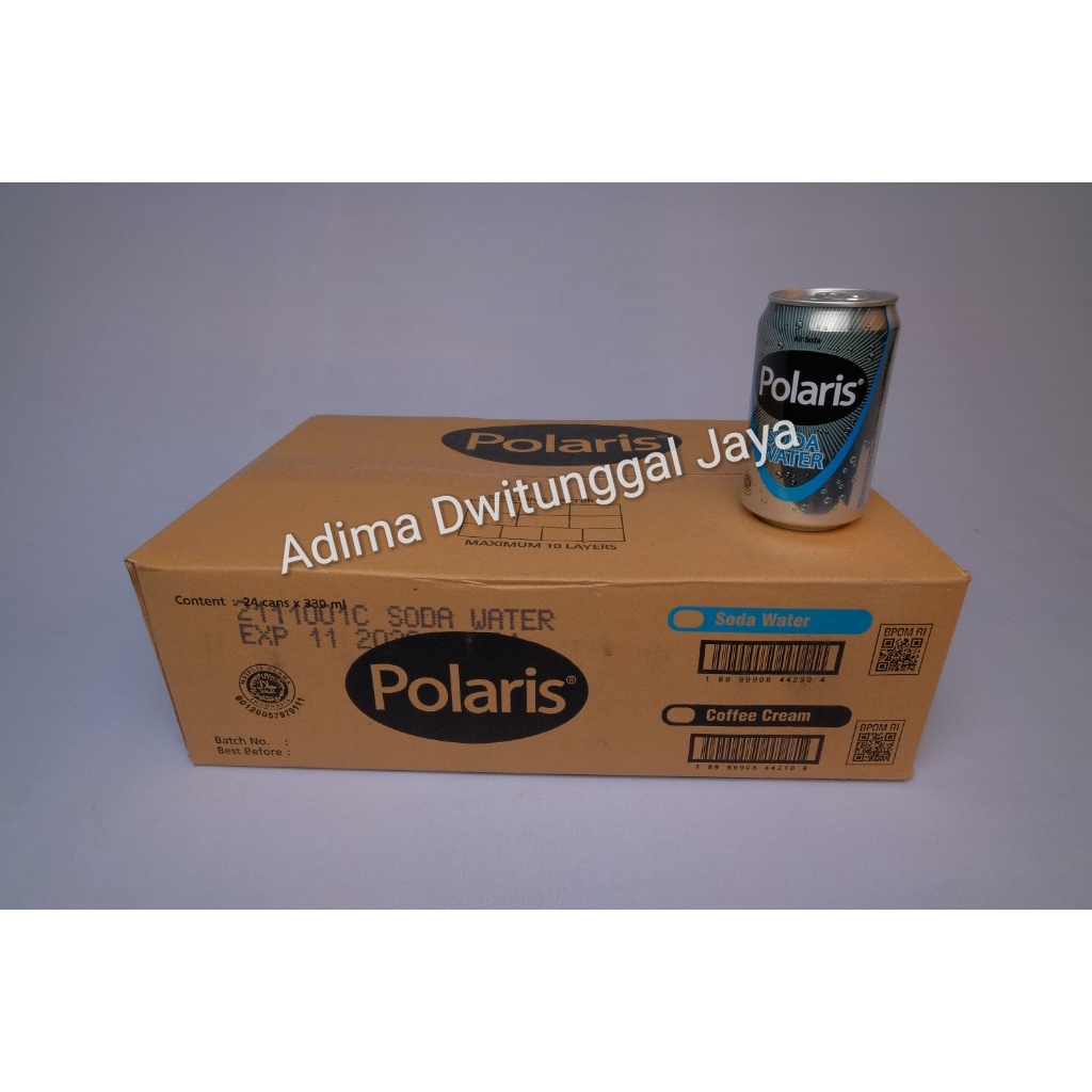 Polaris Soda Water / Air Soda Polaris Kaleng 24x330ml - Karton