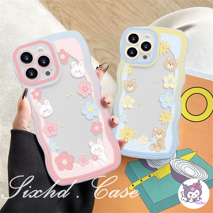 Samsung A04s A14 A23 A33 A34 A12 A22 A04 A03 A13 A50 A50s A30s A53 A54 A03s A51 A52 A31 A11 A21s A71 A72 A73 A30 A20 S22Ultra Plus Simple Ins Flower Wave Pattern Phone Case Soft Cover