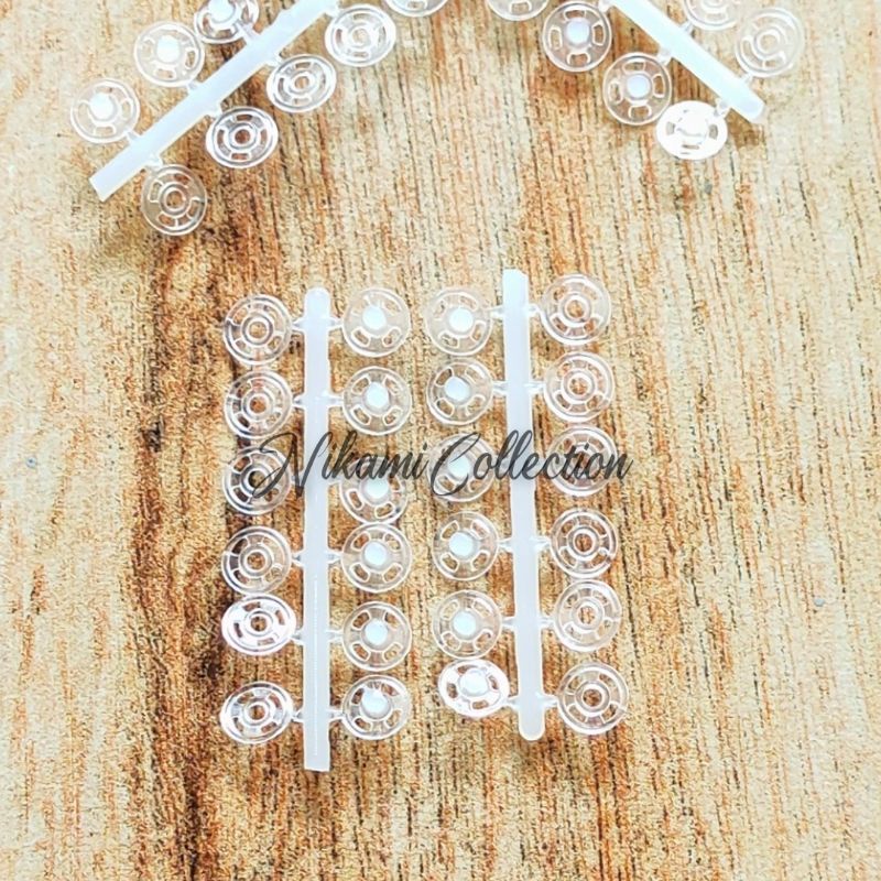 Kancing Cetet | Snap Button Kecil - Plastik Bulat