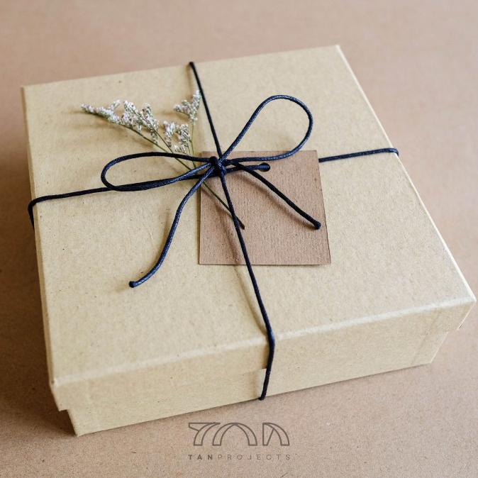 

[COD] Tanprojects Rustic Gift Box / Kotak Kado Serbaguna ukuran 15x15x5cm [COD]